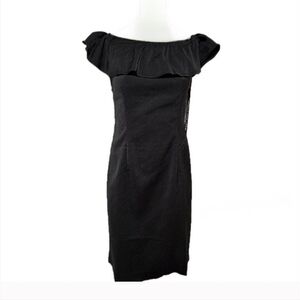NEW JNSQ Olymea Black Off-the Shoulder Black Dress Size 4